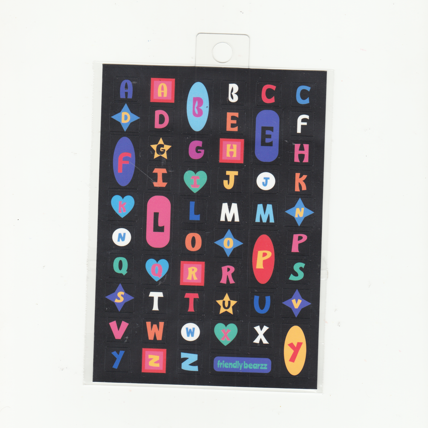 ALPHABET STICKER SHEET