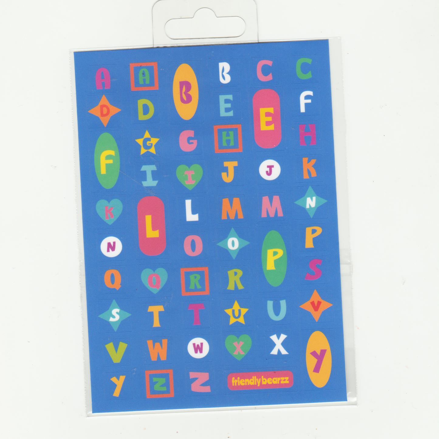ALPHABET STICKER SHEET