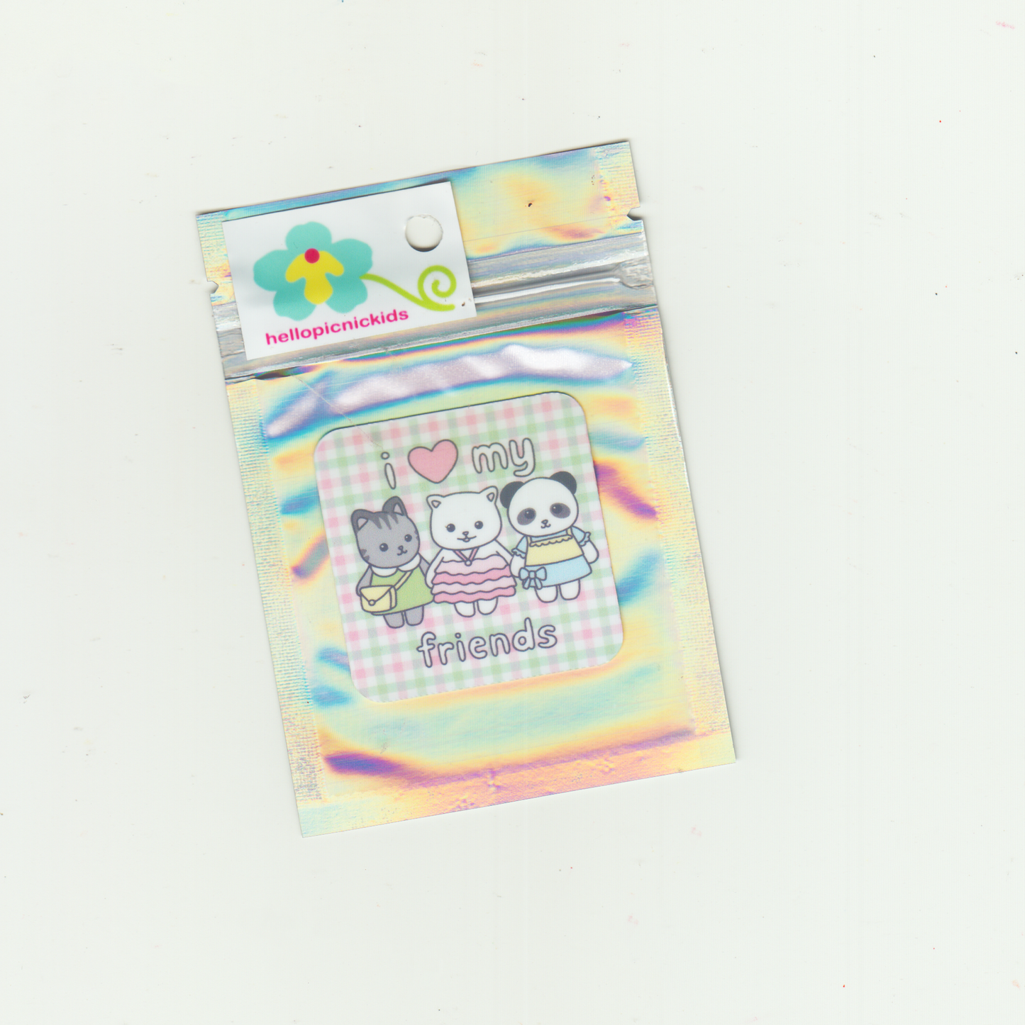I LOVE MY FRIENDS STICKER