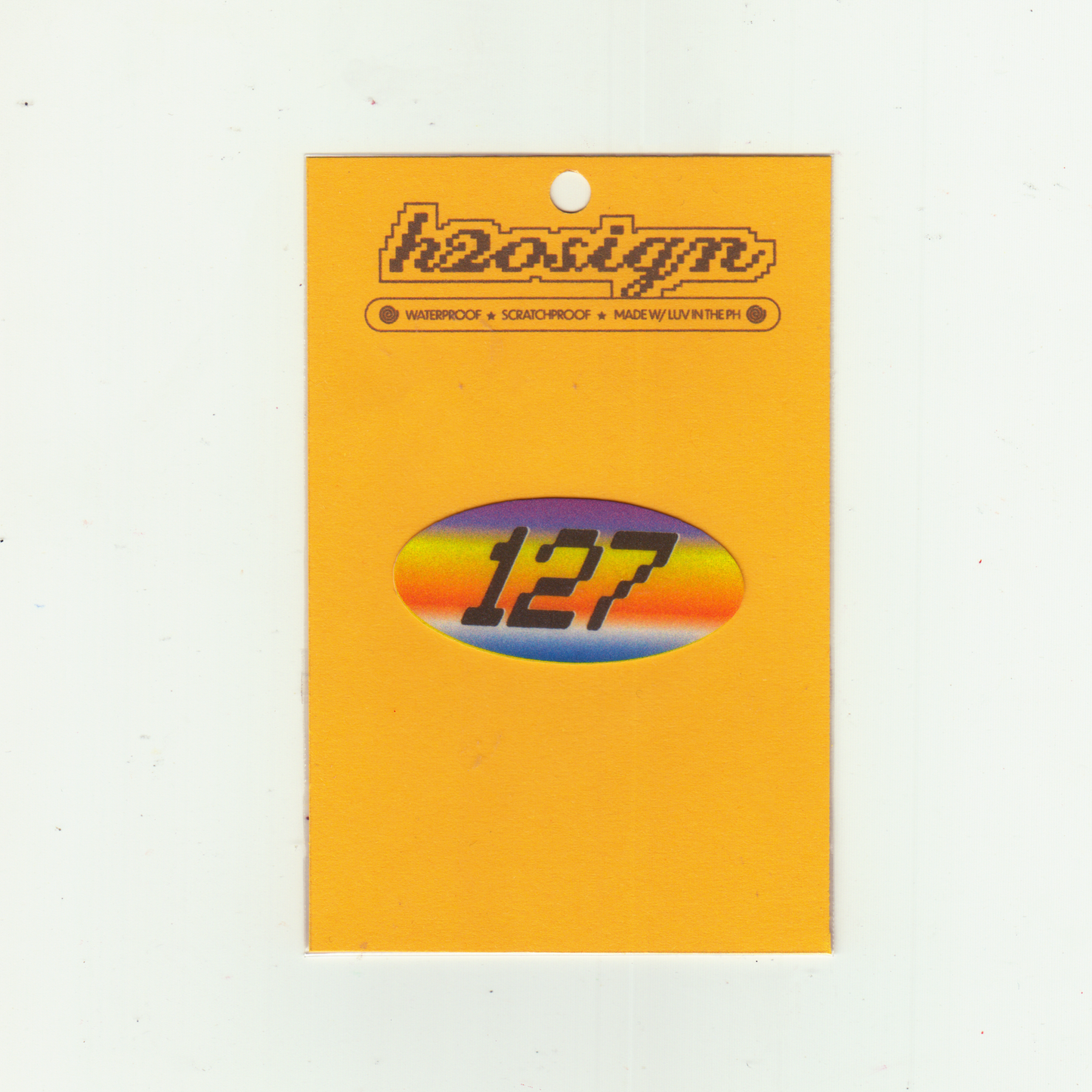 127 GRADIENT STICKER