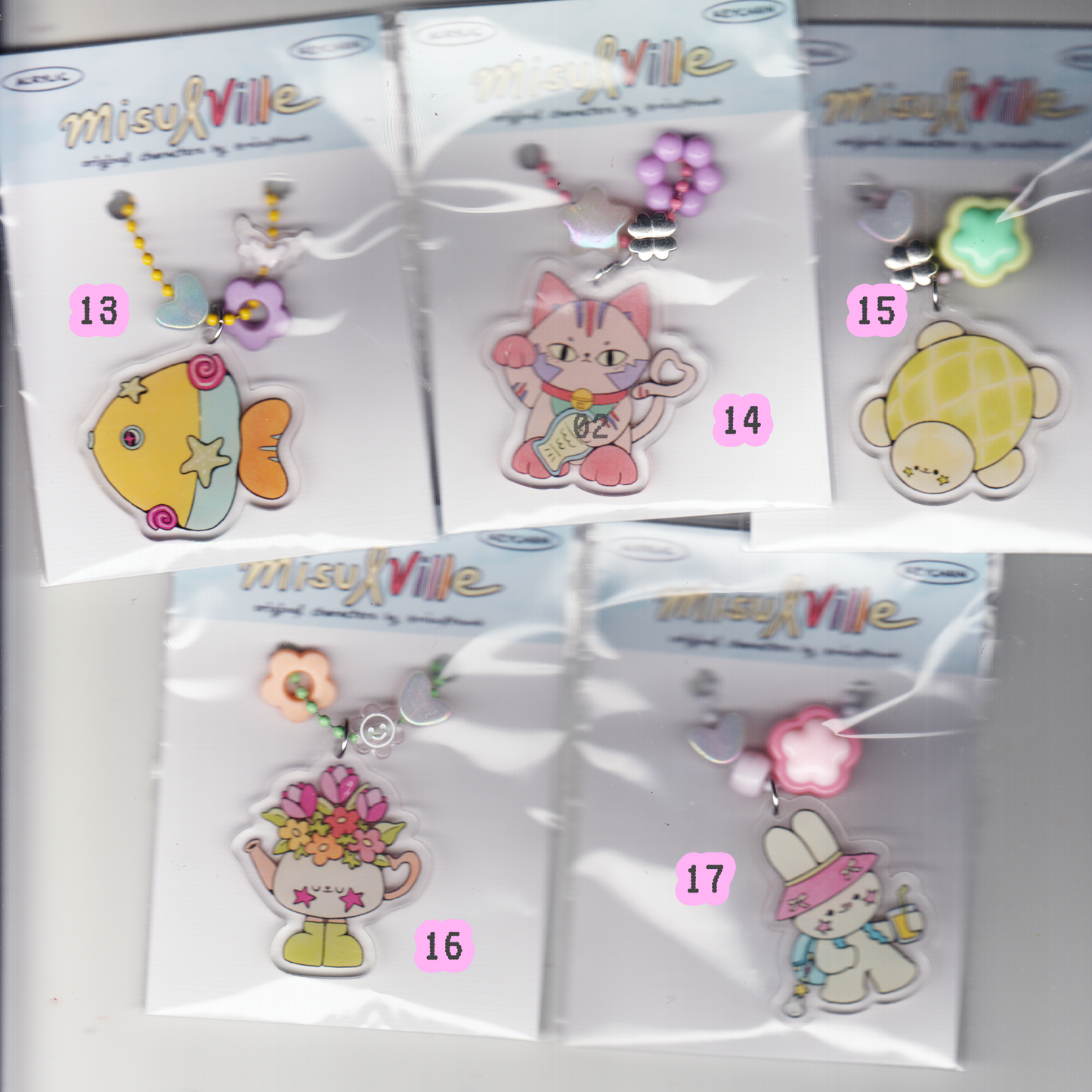 MISULVILLE ACRYLIC KEYCHAIN