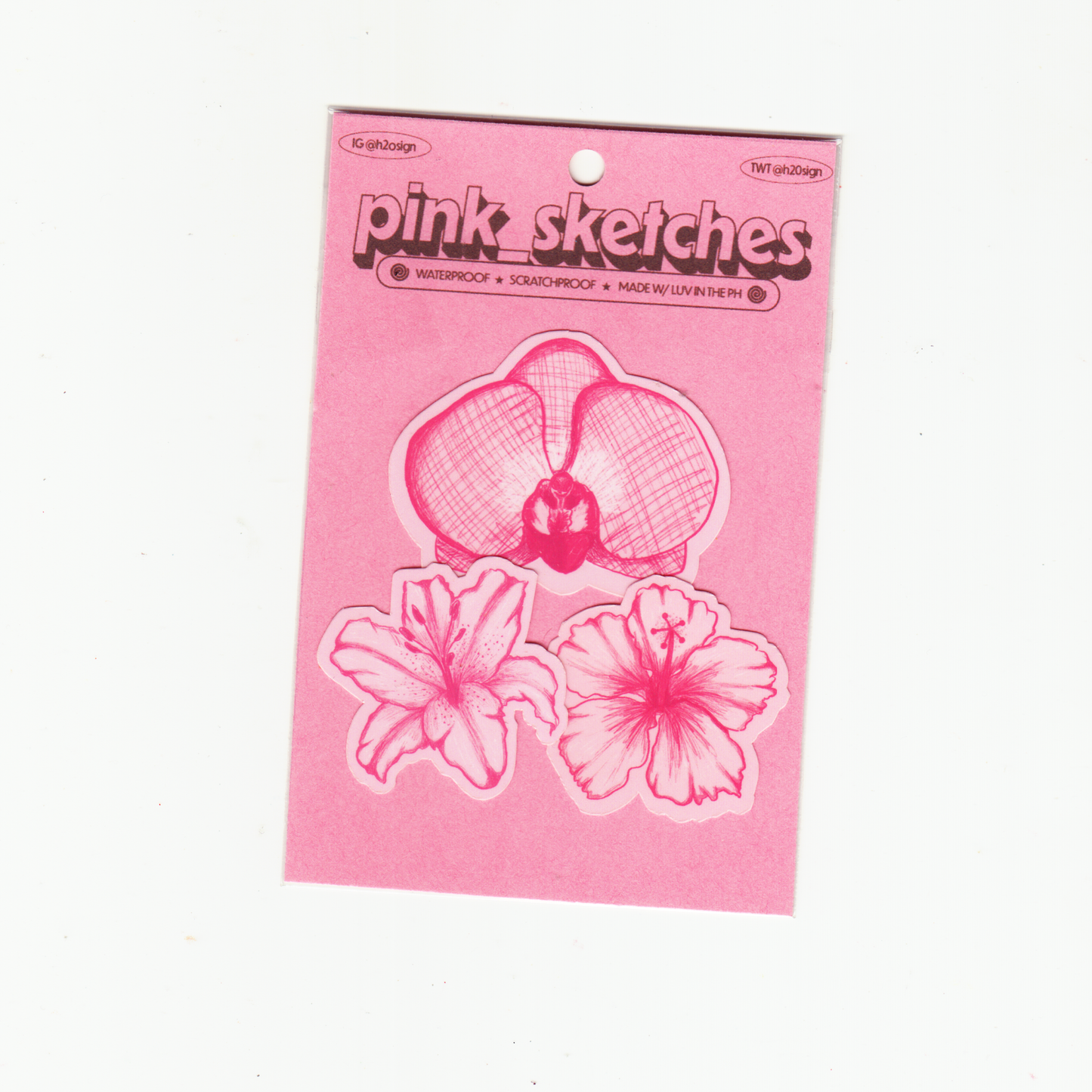 PINK SKETCHES STICKER PACK
