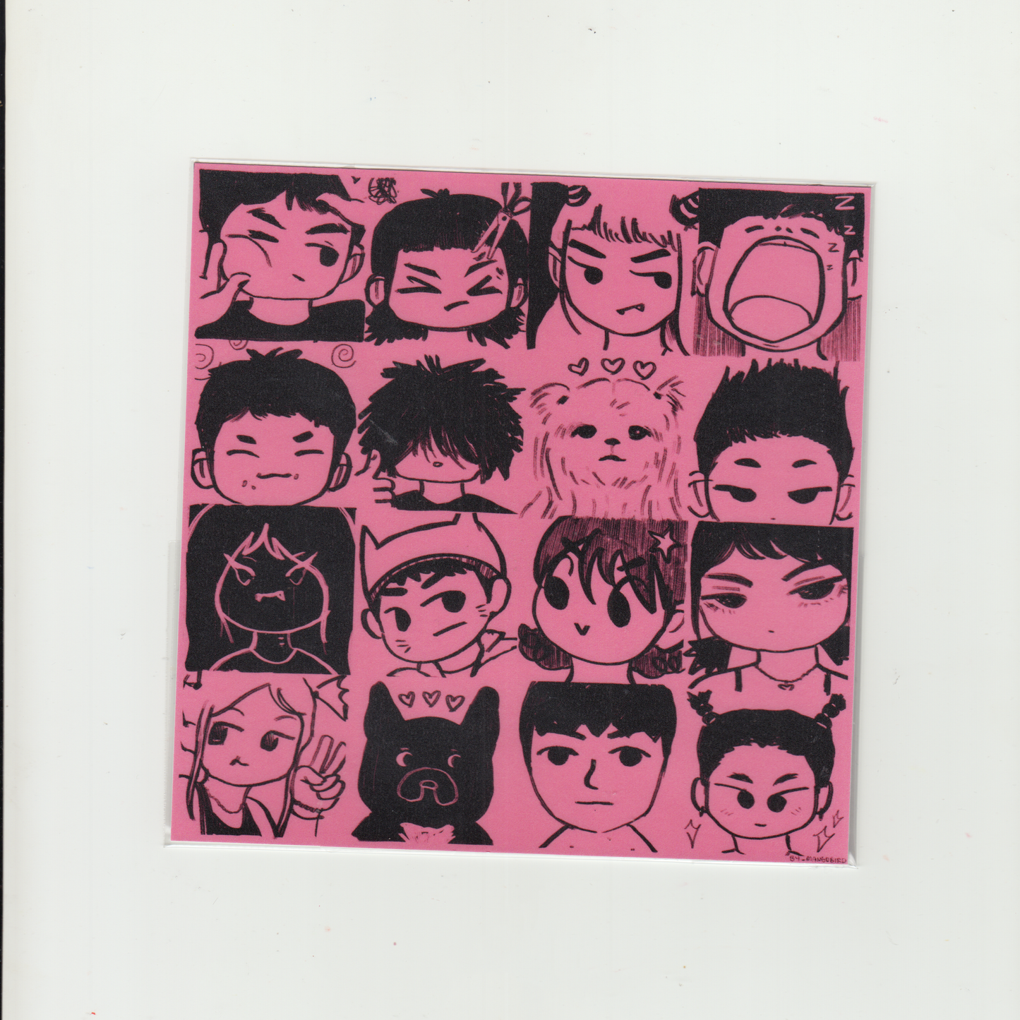 SILLY PINK ICONS PRINT