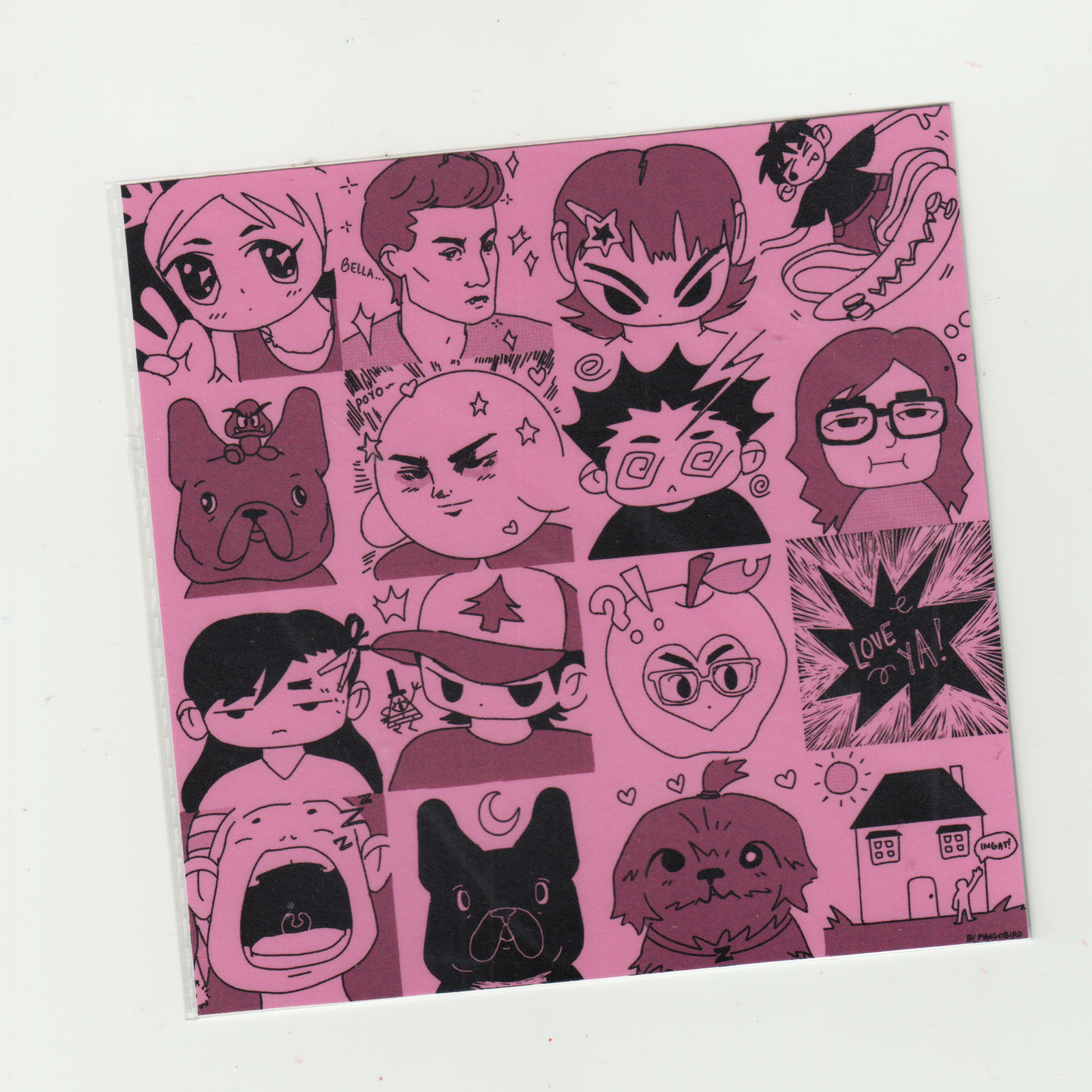 SILLY PINK ICONS 2 PRINT