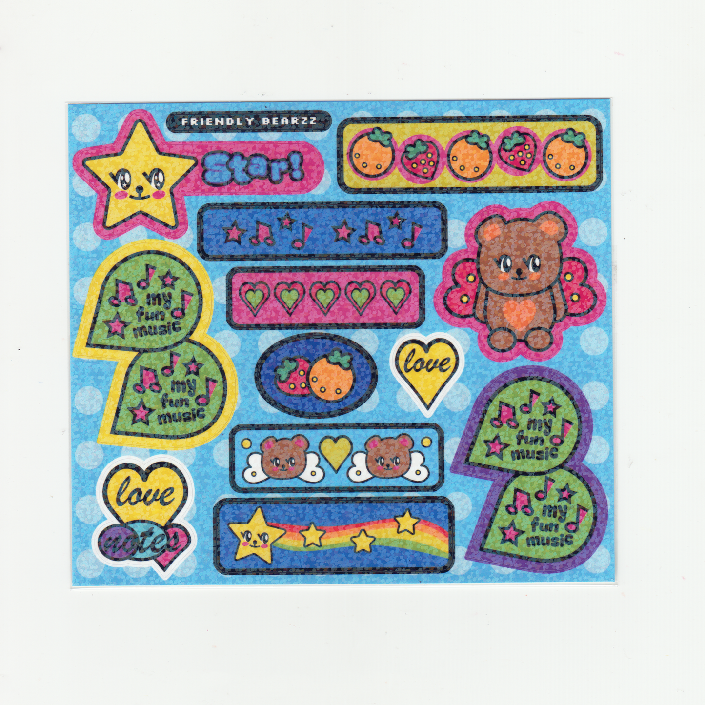 MY FUN MUSIC STICKER SHEET