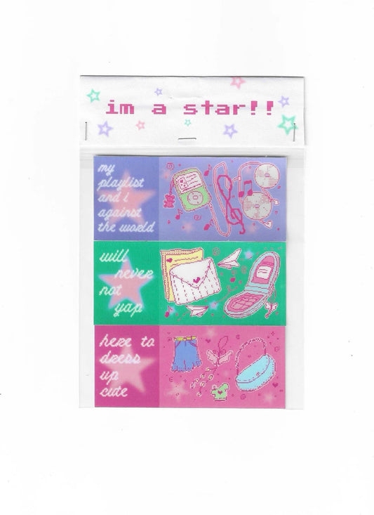 I’M A STAR STICKER SET