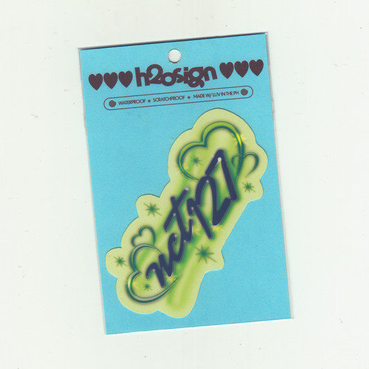 127 HEARTS STICKER