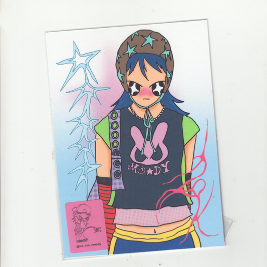 BLUE GIRL PRINT