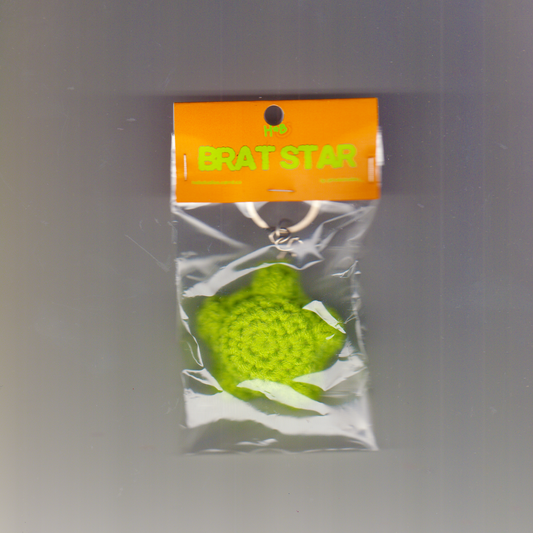 BRAT STAR KEYCHAIN