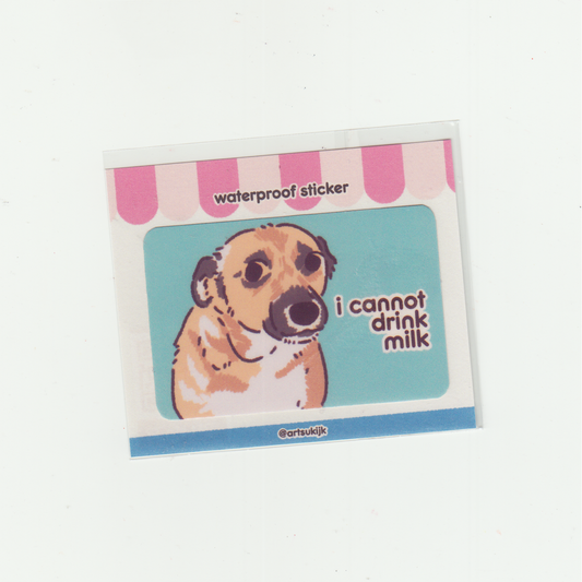 NO MILK STICKER