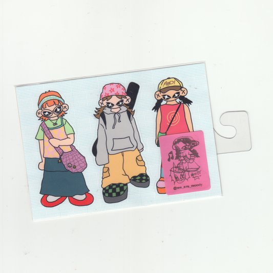 SUPER COOL GIRLZ STICKER SHEET