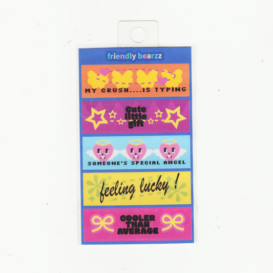 FEELING LUCKY STICKER SHEET