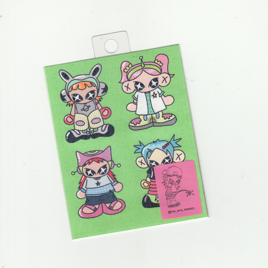 GALACTIC GIRLZ STICKER SHEET