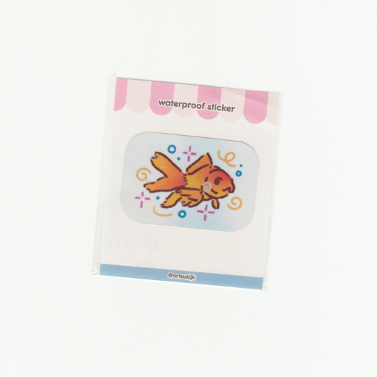 SHINY GOLDFISH STICKER
