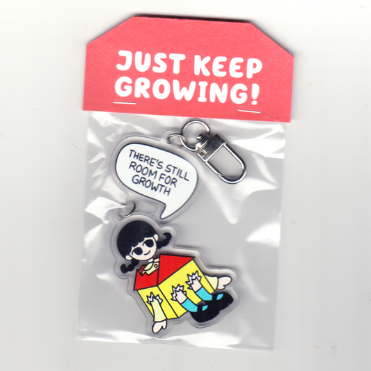 JUST KEEP GROWING KEYCHAIN