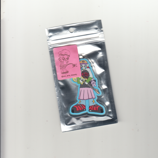 GUITAR GIRL KEYCHAIN
