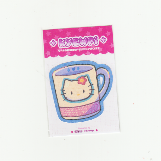 HELLO KITTY MUG STICKER