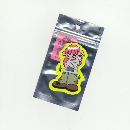 COOL HOODIE GAL STICKER