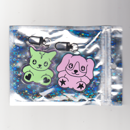 CAT AND DOG KEYCHAINS