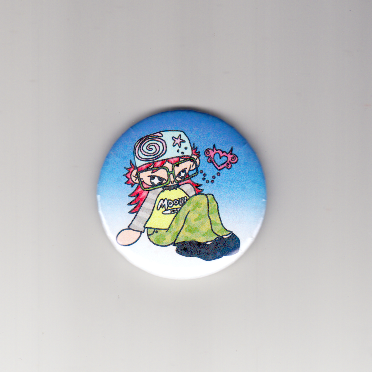 Moody Girl pin