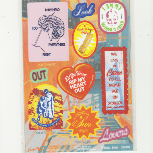 LORDE STICKER SHEET