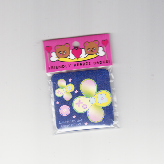 LUCKY DAYS AHEAD DENIM PIN