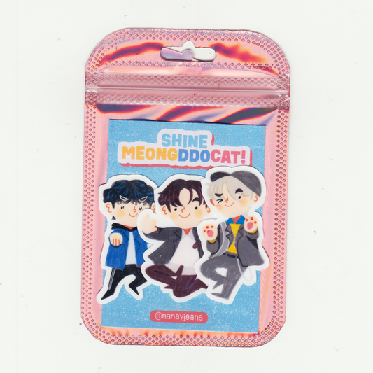 FIGHTING SHINE MEONGDDOCAT STICKERS