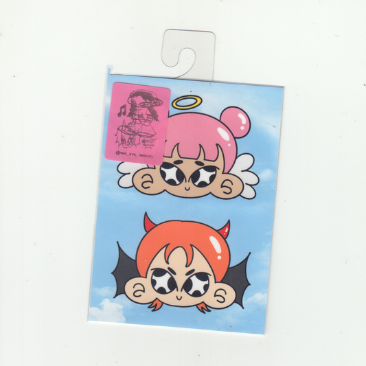 NAUGHTY AND NICE KIDZ STICKER SHEET