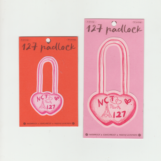 127 PADLOCK STICKER
