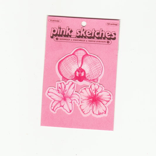 PINK SKETCHES STICKER PACK