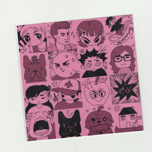 SILLY PINK ICONS 2 PRINT