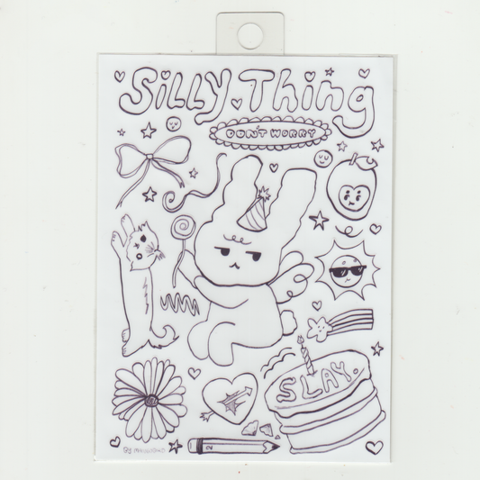 SILLY THING STICKER SHEET