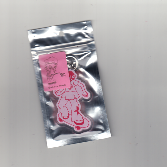 SKATER GIRL KEYCHAIN