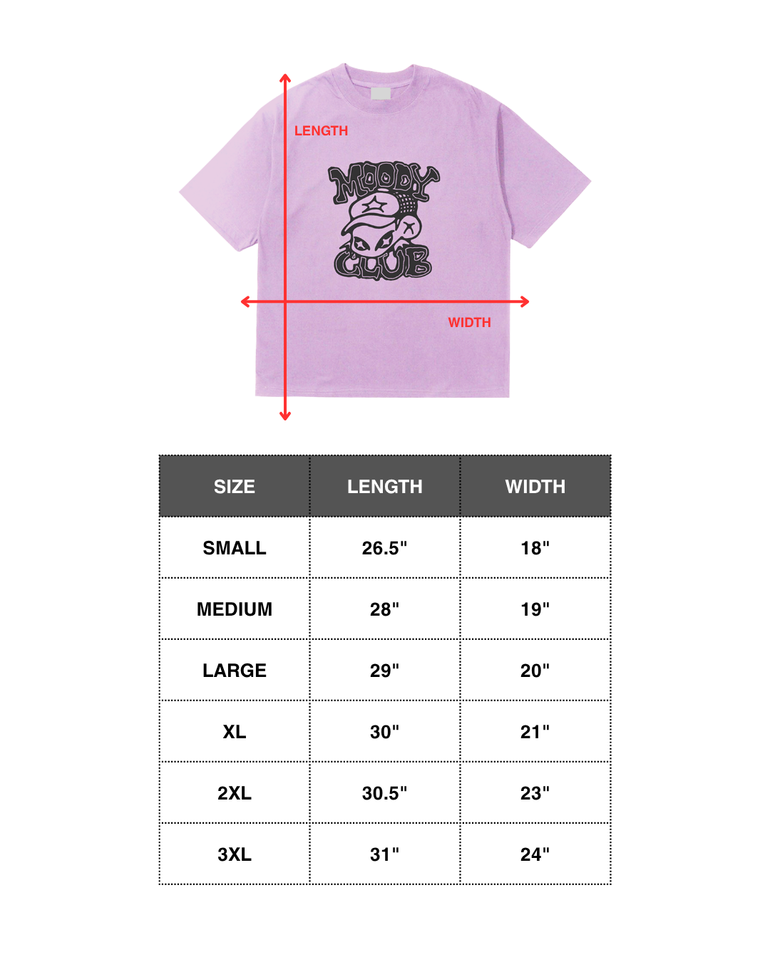 Moody Club (pink) t-shirt
