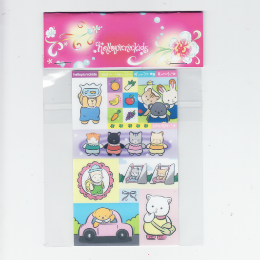 PLAYTIME SYLVANIAN STICKER SHEET