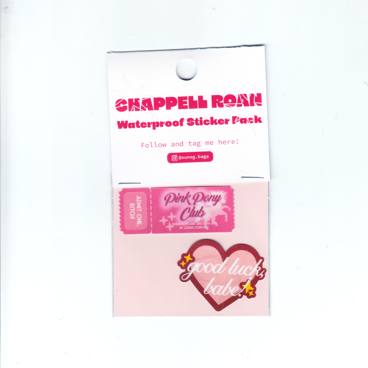 Chappel Roan-inspired sticker pack