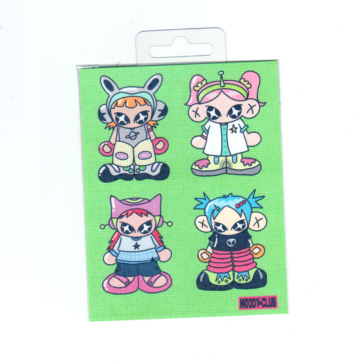 Galactic Girlz sticker sheet