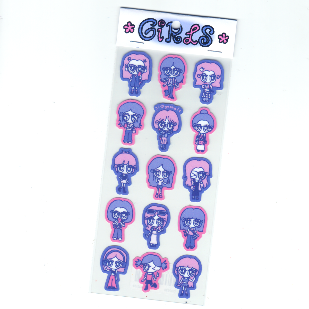 Girls sticker sheet