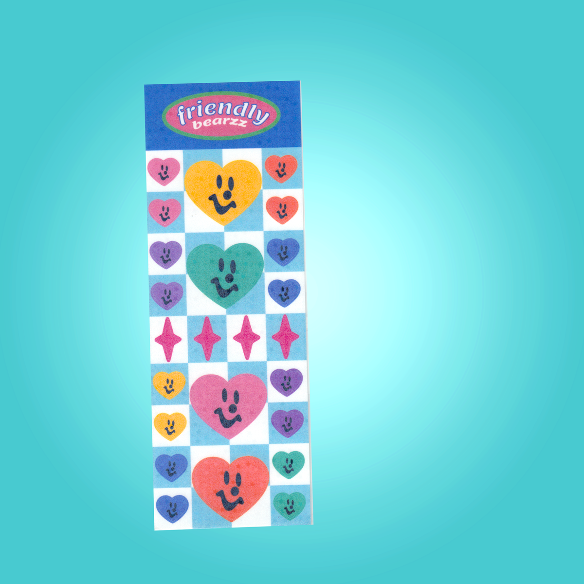 Heart Smiley sticker sheet