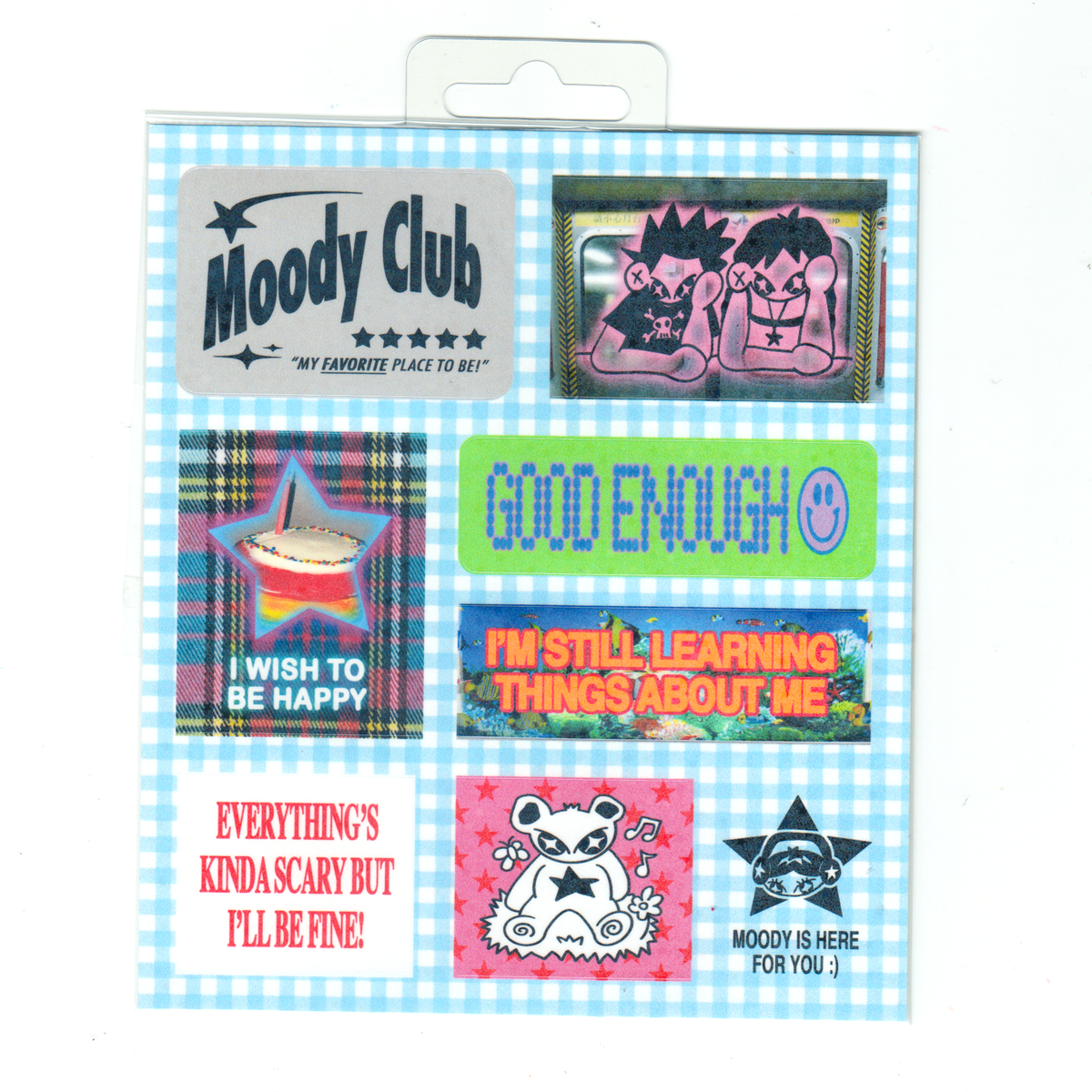 Moody Vibez sticker sheet